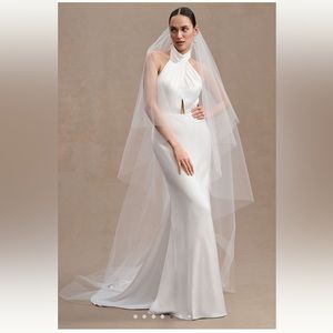 PARIS by Debra Moreland Floating Cathedral Veil - Ivory